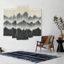 IOWER Large Macrame Wall Hanging 5Pcs Handmade Dip-Dyed Mountain Wall Decor Combination Suspension Bedroom Living Room Modern Fiber Yarn Wall Art by CozyNest Decor