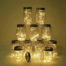 Decorman Solar Mason Jar Lights, 12 Pack 30 LED Fairy Star Firefly String Lids Lights with 12 Hangers for Patio Yard Garden Party Wedding Christmas Decoration(Jars Not Included) by GreenHaven Gardens