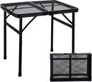 23”L×15”W×22”H Small Metal Folding Table, Camping Grill BBQ Side Table for Outdoor Garden Patio Yard- Portable Lightweight, Compact Grill Stand by GreenHaven Gardens