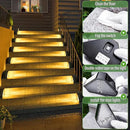 JSOT Solar Step Stair Lights Outdoor Yard Decor 10 Pack, IP65 Waterproof Deck Lighting for Outside Solar Powered, Solar Garden Light Decor for Fence, Backyard, Front Porch Step, Balcony, Wall, Patio by GreenHaven Gardens