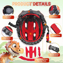 Toddler/Kids Bike Helmet Set for Boys Girls 3D Adjustable Kids Helmet Protective Gear Set Knee Elbow Wrist Pads and Multi-Sports Skateboard Scooter Cycling Roller Balance Bike by TinyTreasures Baby Boutique