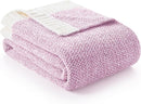 Snuggle Sac Light Purple Throw Blanket for Couch, Super Soft Warm Lavender Blankets Cozy Knit Fuzzy Plush Lightweight Throws for Sofa, Bed,Living Room, Heather Lilac, 50x60 inches by TinyTreasures Baby Boutique