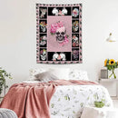 yowecso Sugar Skull Tapestry Horror Skeleton Tapestry Wall Hanging for Bedroom Rose Skull Tapestries Aesthetic Wall Decor for Home Dorm Living Room 40"x60" by CozyNest Decor