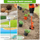 Auger Drill Bit for Planting 4 x 24'', Threaded Garden Auger Post Hole Digger, Spiral Drill Earth Dirt Soil Augers for Bulb, Tulip, Tree, Fence Post and Umbrella Holes, Fits in 3/8” Drill Chuck by GreenHaven Gardens