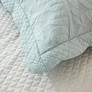 MarCielo 3-Piece 100% Cotton Oversized Bedspread Lightweight Quilt Coverlet Embroidery Farmhouse Bedding Set T0 (Aruba Blue, Oversized King (118"x106")) by CozyNest Decor