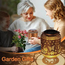 Butterfly Solar Lanterns Outdoor Waterproof Rose Garden Decor Gifts for Women Mom Grandma Hanging Solar Lights Metal Lantern Decoration Outside for Yard, Patio, Backyard, Porch by GreenHaven Gardens