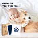 4-Pack Inkless Baby Hand and Footprint Kit - Mess Free Ink Pad for Newborn Keepsake, Dog Nose & Paw Print Kit, Clean Touch Ink Pad for Baby Hand & Footprints, Ideal New Mom Gifts (Navy, L) by TinyTreasures Baby Boutique