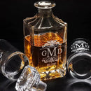 Gifts Inscribed Custom Whiskey Decanter Bottle (750 ml) - Personalized Glass Liquor Decanter Set - Customized Glassware - Engraved Whisky Glassware Gift for Wedding, Groomsman, Anniversary, Birthday by CozyNest Decor