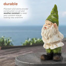 Alpine Corporation 12" Tall Traditional Outdoor Garden Gnome Yard Statue Decoration by CozyNest Decor