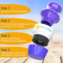 Solar Buddies Sunscreen Applicator - Single Purple - Refillable Roll on Sponge Sunscreen, Suncream & Lotion Applicator For Kids, Adults & Families - Holds 3.4fl oz, Perfect Size for Travel by TinyTreasures Baby Boutique
