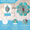 Wind Spinner Mandala Lucky Firework,12inch Hanging Wind Spinner Lucky Gifts for Women/Mother/Grandma/Father/Mom/Wife,Outdoor&Indoor Garden Decorations Yard Art Christmas Ornament by GreenHaven Gardens