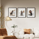 Vittanly 16x24 Picture Frames Set of 9, Shatter Resistant Plexiglass, Display 12x18 Pictures with Mat or 16x24 without Mat, Photo Frames for Wall or Tabletop, PVC Frame, Black by CozyNest Decor