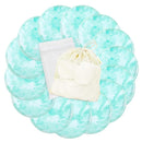 wegreeco Nursing Breast Pads (14 Pack) + Laundry Bag & Travel Storage Bag, 4.7 inch - Washable & Reusable Breastfeeding Nursing Pads (Plain Shape, Blue Wave, Large) by TinyTreasures Baby Boutique