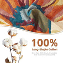 Floral Blanket Breathable Luxury Throw Rustic Quilt Lightweight Cotton Bedspread Multifunctional Blanket for Sofa Couch Chair (80"x90",02-Colorful Flowers) by CozyNest Decor