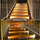 VOLISUN Solar Stair Lights 6 Pack, Solar Step Lights Outdoor Waterproof IP67, LED Outdoor Step Light,Outdoor Light Decor for Garden Stair, Deck, Front Step, Front Porch, and Patio（3000K） by GreenHaven Gardens