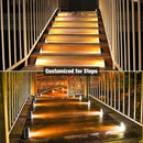 VOLISUN Solar Stair Lights 6 Pack, Solar Step Lights Outdoor Waterproof IP67, LED Outdoor Step Light,Outdoor Light Decor for Garden Stair, Deck, Front Step, Front Porch, and Patio（3000K） by GreenHaven Gardens