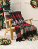 ZonLi Christmas Plaid Throw Blanket, Decorative Blankets by CozyNest Decor
