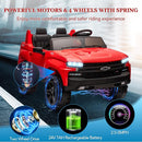Hetoy 24V 2-Seater Truck Licensed Chevrolet Silverado Ride On Car Toy w/Parent Remote Control,4xSpring Suspension, 3 Speeds, Wireless Music, MP3 Player, Electric Vehicle Car for Kids, Red by TinyTreasures Baby Boutique