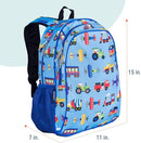 Wildkin 15-inch Kids Backpack – Durable, Padded, Adjustable for School & Travel - Trains, Planes, and Trucks by TinyTreasures Baby Boutique