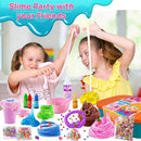 Ice Cream DIY Slime Kit for Girls, Glimmer Crunchy, Confetti Slime Making Kit for Girls, Butter, Foam, Cloud Slime with Add-ins, Foam Balls, Charms, Party Favors Gift Toys for Kids 6-12 by TinyTreasures Baby Boutique