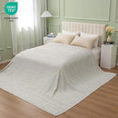 PHF Cooling Waffle Blanket California King Size, Lightweight 60% Rayon Derived from Bamboo & 40% Cotton Breathable Blanket for Hot Sleepers, Soft and Luxury for Bed Couch and Sofa, 110"x96", Grey by CozyNest Decor