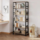 IRONCK Bookshelf, 31.5in Wide Shelf 6 Tier Bookcase, 110lbs/shelf Vintage Industrial Style Bookshelves for Bedroom, Living Room and Home Office, Industrial Brown by CozyNest Decor