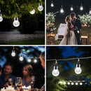 Solar Lights Outdoor Hanging Decorative Globe 8 Pack, Waterproof Solar Lantern with Handle and Clip, Solar Powered Glass Ball Lights for Garden Yard Fence Tree Umbrella Holiday Décor, Cold White by GreenHaven Gardens