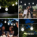 PARTPHONER 12 Pack Hanging Solar Lights Outdoor, Waterproof Solar Globe Lantern with Handle and Clip, Decorative Cracked Glass Ball Lights for Christmas Decor, Tree, Yard, Garden, Patio (Cold White) by GreenHaven Gardens