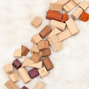 Alphabet Number Early Math Wooden Building Blocks Set - 86 Blocks in 6 Shapes with Wooden Storage Tray. Preschool Montessori Kids Toys. Stacking Learning Toys for Toddlers. Age 3 Years + by TinyTreasures Baby Boutique