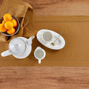 Solino Home Linen Brown Sugar Table Runner 72 Inches Long - 100% Pure Linen Hemstitch Table Runner 14 x 72 Inch for Dresser, Dining, Fall, Autumn, Halloween, Thanksgiving - Classic Hemstitch by CozyNest Decor