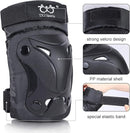 TXJ Sports Knee Pads Elbow Pads with Wrist Guards Protective Gear Set for Kids Youth Skateboard Sports Skateboarding Roller Skating Bicycling 6 in 1 by TinyTreasures Baby Boutique