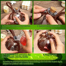 Patelai 6 Pcs Halloween Glass Potion Bottles with Belt Cork Renaissance Witch Costume Accessories Witch Props Potion Bottle for Halloween Party Decor Cosplay DIY Crafts Gift (Brown) by CozyNest Decor
