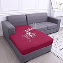hyha Waterproof Sectional Couch Covers, Non Slip Sofa Couch Cushion Covers L Shape, Thick Stretch Jacquard Fabric, Washable Sofa Slipcovers with Elastic Bottom (1 Piece for Chaise XL, Wine Red) by CozyNest Decor