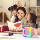 Mini Karaoke Machine for Kids Adults: Portable Karaoke Machine with 2 Wireless Mics for Home Party - Singing Karaoke Speaker Toy Gift for Girls Boys Ages 4 5 6 7 8 9 10 11 12+ Years Old Birthday by TinyTreasures Baby Boutique