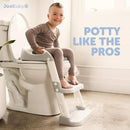 Jool Baby Potty Training Seat with 2 Step Ladder for Toddlers - Soft Cushioned Seat & Splash Guard, Adjustable Height (Gray) by TinyTreasures Baby Boutique