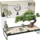 BangBangDa Japanese Meditation-Decoration - Home Office Bonsai Decor for Table Desk - Buddha Rock Sand Tabletop Decor Gifts for Women Man Friends by GreenHaven Gardens