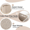 OIAHOMY Storage Cubes 11 Inch Storage Bins-3-Pack, Cotton Rope Woven Baskets for Organizing, Square Storage Baskets for Shelves Organizer, Classroom, Kids Toy Bins, Closet, Baby Nursery-Brown by TinyTreasures Baby Boutique