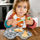 Stainless Steel Plates for Kids, Toddler Plate, Non Toxic Baby Dinnerware, BPA-Free Feeding Tray, Durable, Easy to Clean, Compatible with Dishwasher, Freezer, Microwave by TinyTreasures Baby Boutique