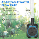 Submersible Pump 198GPH (800 L/H 15W) Ultra Quiet with Dry Burning Protection 5.2ft High Lift for Fountains, Hydroponics, Ponds, Aquariums & More… by GreenHaven Gardens