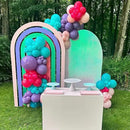Pink Purple Blue Balloons 60 Pcs Hot Pink Light Pink Teal Purple Latex Balloon Pastel Purple Teal Pink Confetti Balloons for Kids Magic Theme Mermaid Princess Birthday Baby Shower Party Decor by CozyNest Decor