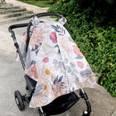 Car Seat Cover Baby, Infant Car Seat Canopy Covers for Newborn Girls Boys, Soft Breathable Minky Carseat Covers Stretchy Multi-Use Nursing Cover for Stroller Baby Car Seat, Daisy Flroal by TinyTreasures Baby Boutique