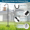 Gtongoko 92 Inch 2 Pack Bird Feeder Poles for Outdoors Heavy Duty, Shepherds Hooks for Outdoor, Hummingbird Feeder Stand, Adjustable Hanger for Plant, Lights, Lanterns Wedding Decor with 7 Prongs Base by GreenHaven Gardens