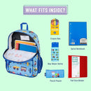 Wildkin ECO rPET Kids Backpack – Recycled, Padded, Adjustable for School & Travel – Trains, Planes & Trucks by TinyTreasures Baby Boutique