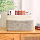Storage Basket,Woven Baskets for Storage,Cotton Rope Baskets for Organizing,book Basket,towel,Toy Basket or Storage Bins for Living Room - 3 Pack,Brown by TinyTreasures Baby Boutique