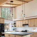 Black Raindrop Pendant Lights Kitchen Island, Bronze 2-Light Cluster Pendant Light for Dining Room, Dimmable Hanging Pendant Lighting Bedroom Light Fixture Ceiling Chandelier for Foyer by CozyNest Decor