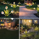 Solar Lights Outdoor Waterproof, 2 Pack American Flag Garden Lights for Yard,Garden,Patio,Pathway Decoration, Landscape Ambient Lighting for Festival,Holiday,Party,Christmas Gifts New Year Decorations by GreenHaven Gardens