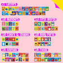 51 PCS Spanish Baby Cognitive Flashcards, Double Sided Printed 7 in 1 Colorful Cards Alphabet, Numbers, Foods, Animals, Shapes, Colors with 2 Reclosable Rings, Learning Tool for Toddlers by TinyTreasures Baby Boutique
