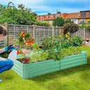 Land Guard 6×3×1ft Galvanized Metal Raised Garden Bed, Metal Planter Kit Box Outdoor for Deep-Rooted Vegetables, Flowers, Green and Herbs (Lime Green)… by GreenHaven Gardens