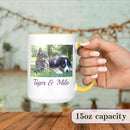 Personalized Coffee Mug, Custom Photo Text 15 Oz Ceramic Mug, Customized Picture Name Tea Cup, Unique Gift Idea, Taza Cafe Personalizadas Fotos, Cute Custom Gifts Mom Women Men, Mother's Day, Yellow by TinyTreasures Baby Boutique