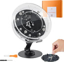 STEM DIY Toys Hand Assembly Electronic Spin The Wheel | Science Craft Kit for Kids Ages 8-9-10-11-12-13-14-15+ Years Old | Educational Gifts for Boys&Girls | Video Guide (Round-Transparent Clear) by TinyTreasures Baby Boutique